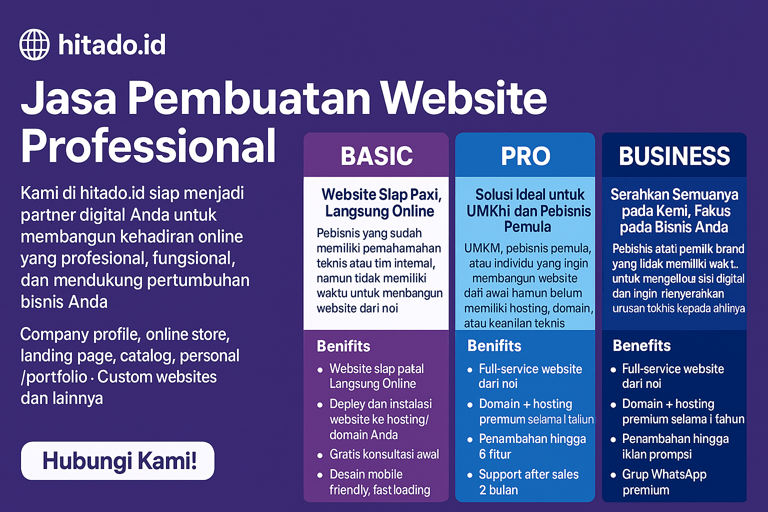 Jasa Pembuatan Webiste Profesional